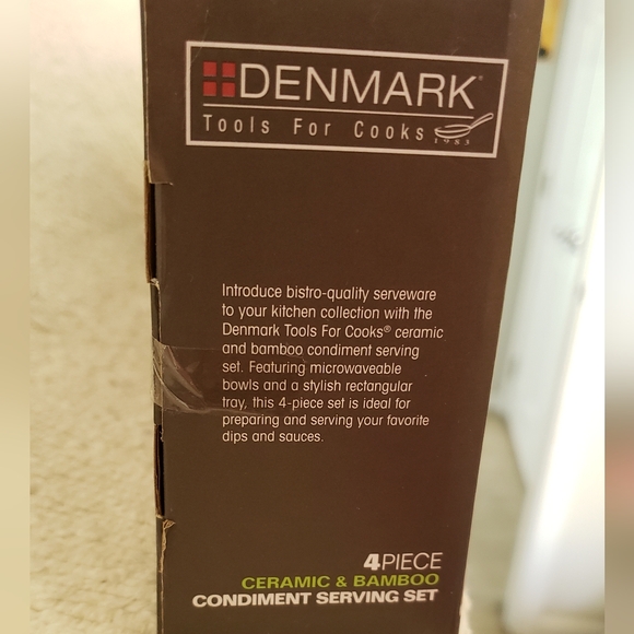 4 PIECE CONDIMENT SERVING SET - Picture 5 of 8